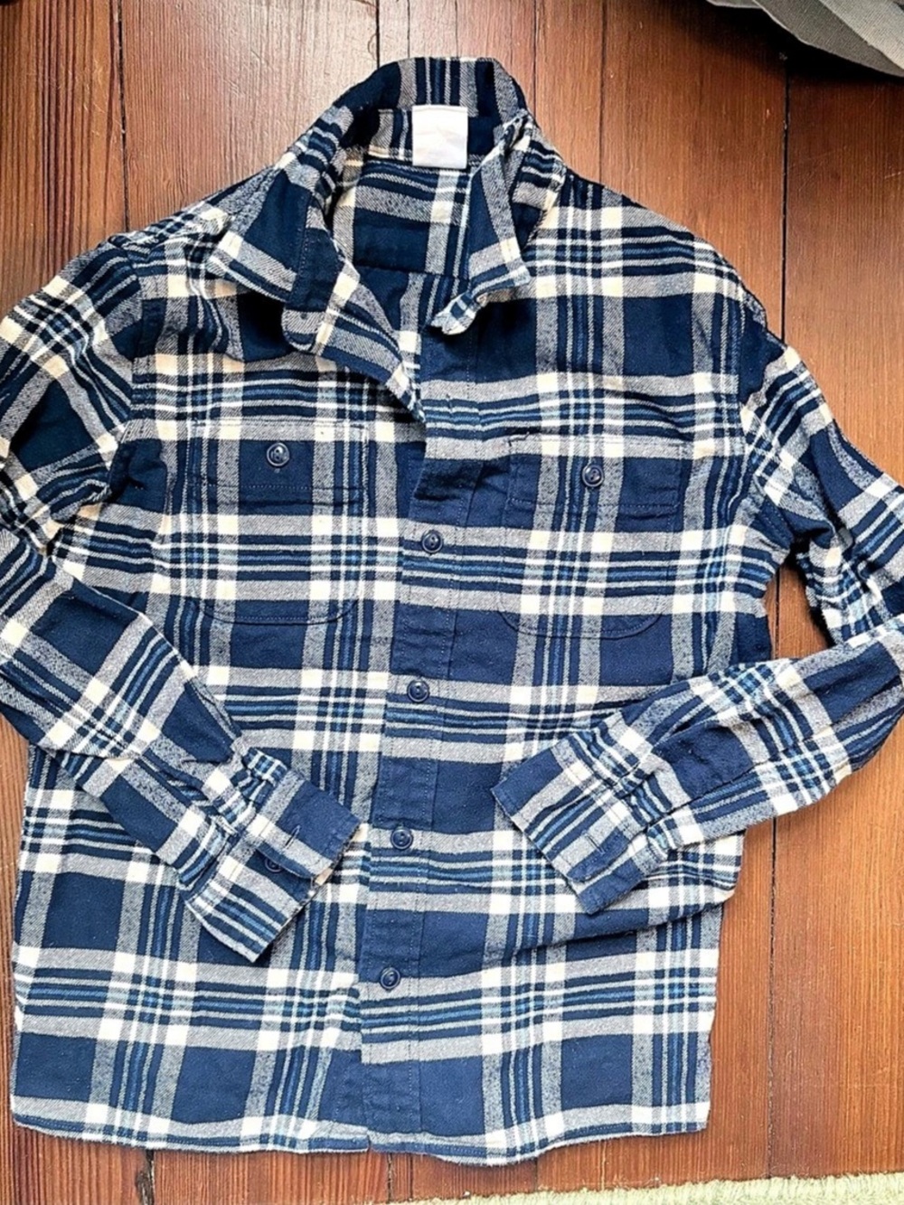 GAP Plaid Button Down Shirt Boys Size M (8-9)